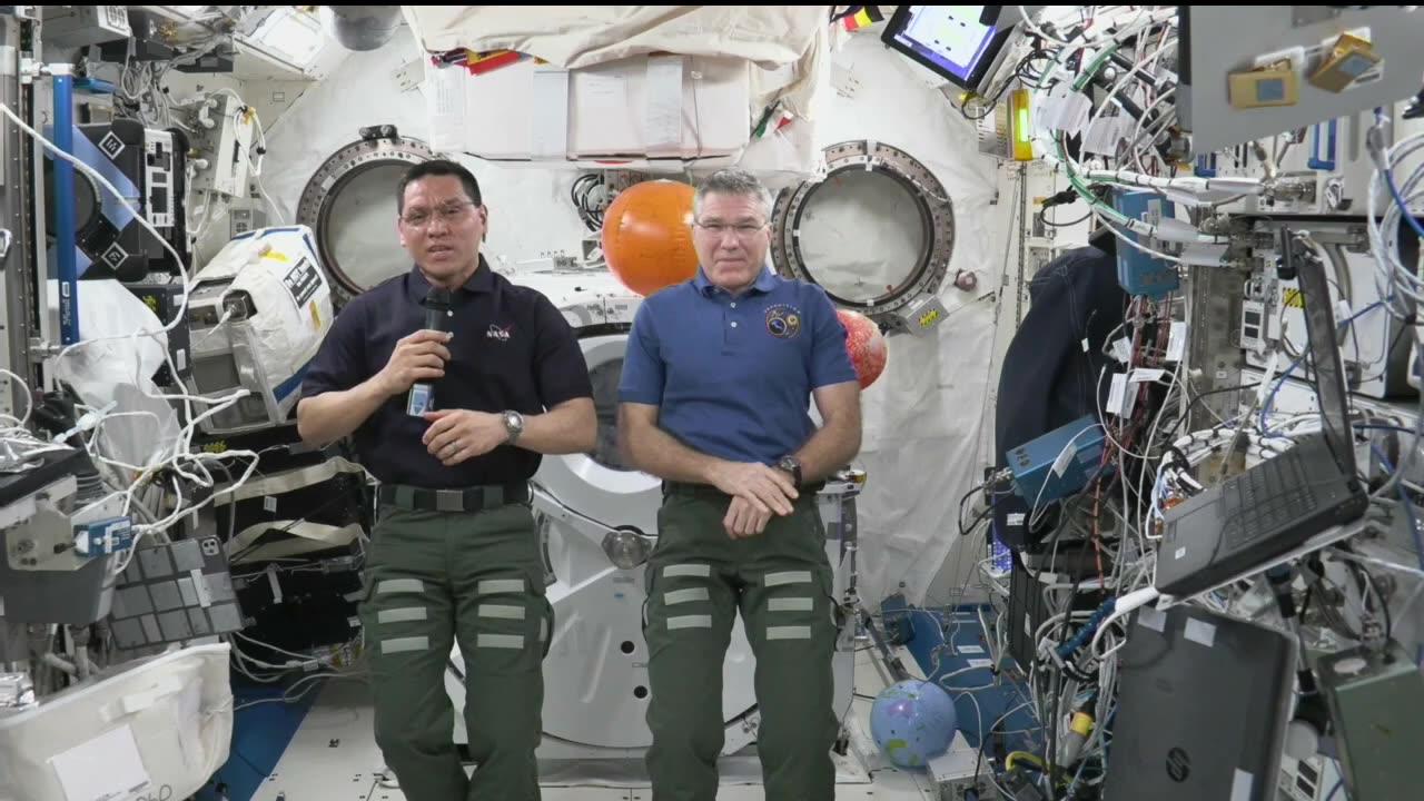 Expedition 69 Space Station Crew Answers Galveston, Texas, Student Questions