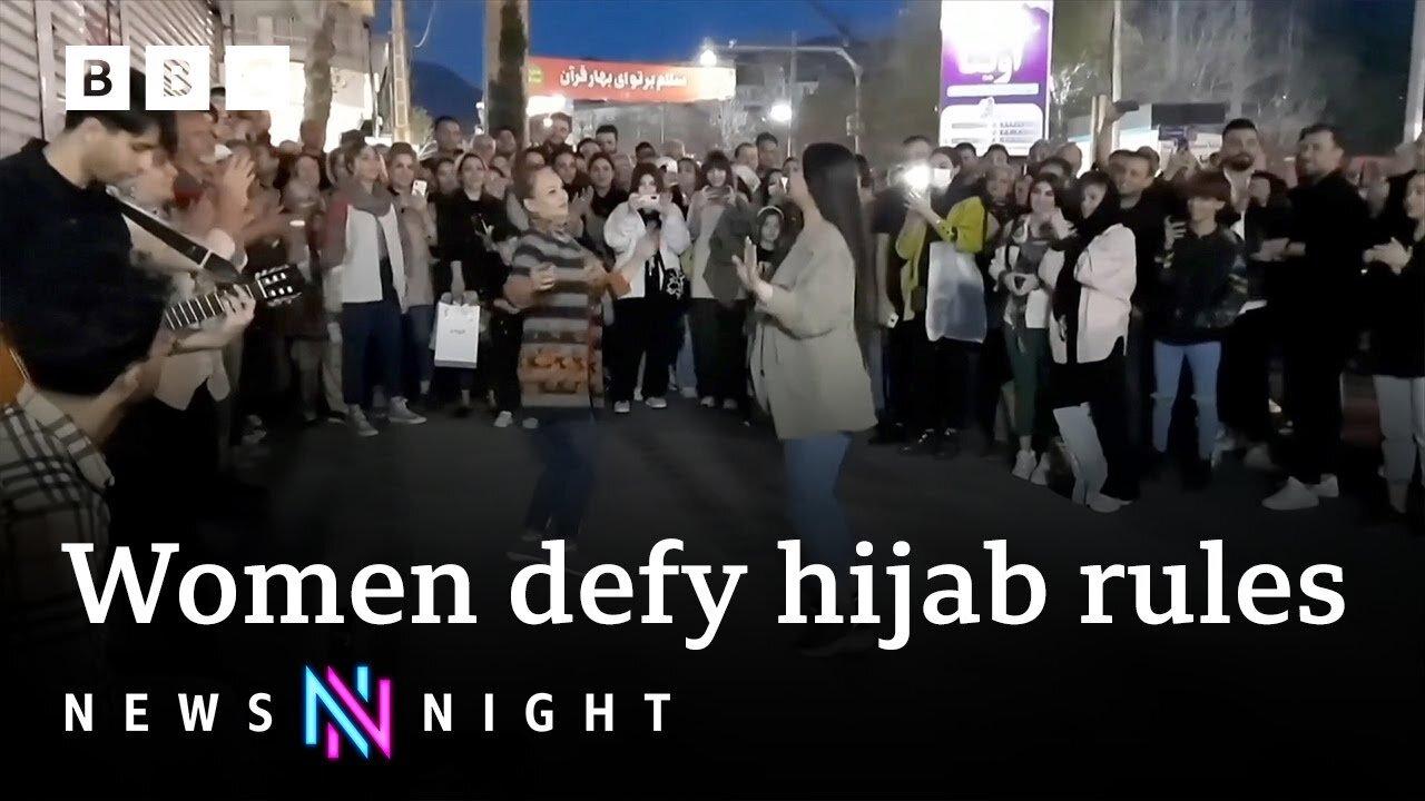 Iranian women reject hijabs despite morality police return - BBC Newsnight