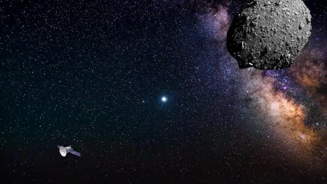 Nasa released a video of a space craft colliding with an asteroid.