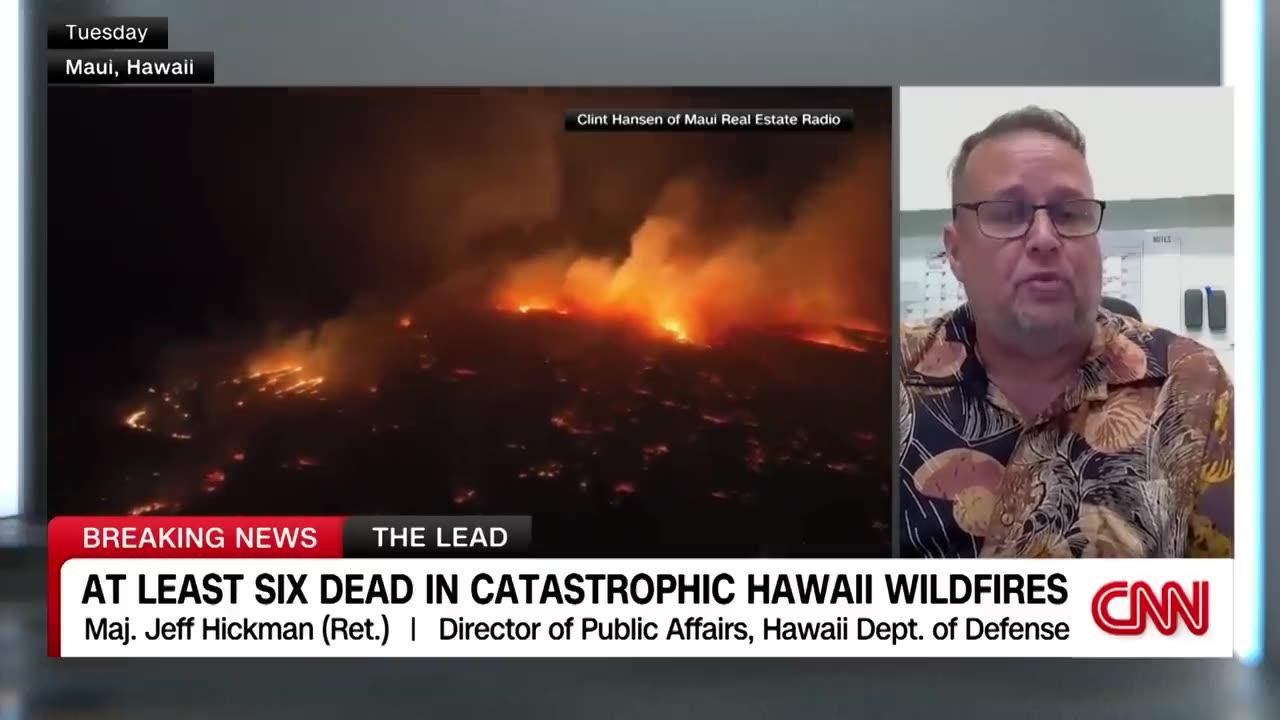 Video shows Hawaii wildfires spreading across Maui