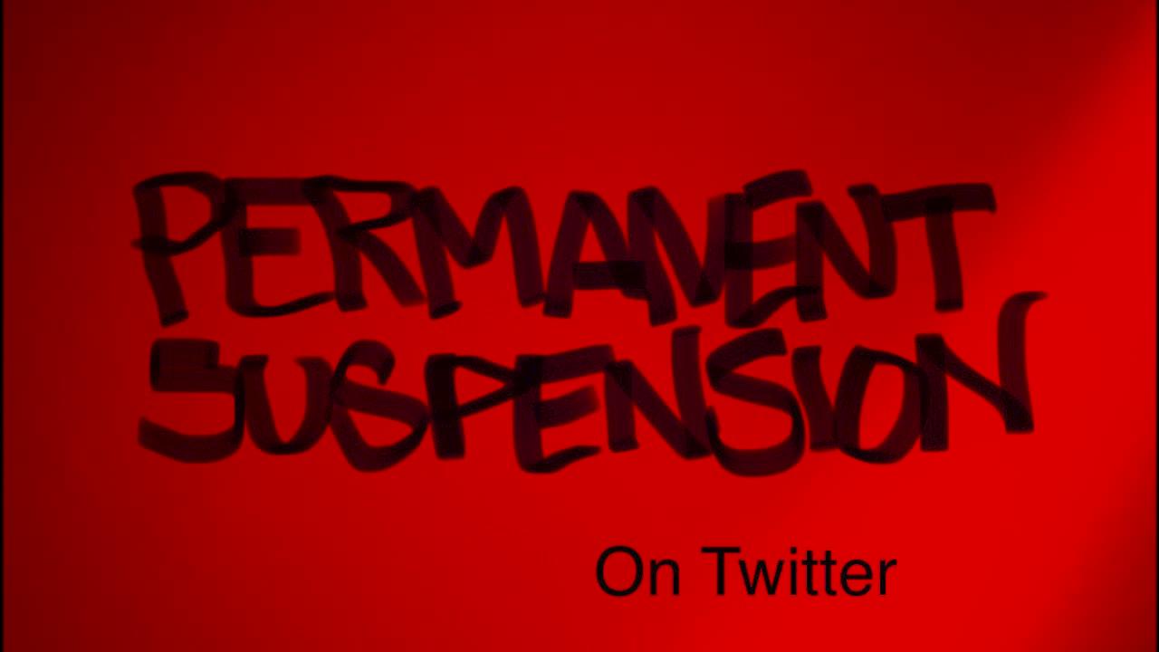 Permanent Suspension on Twitter #1