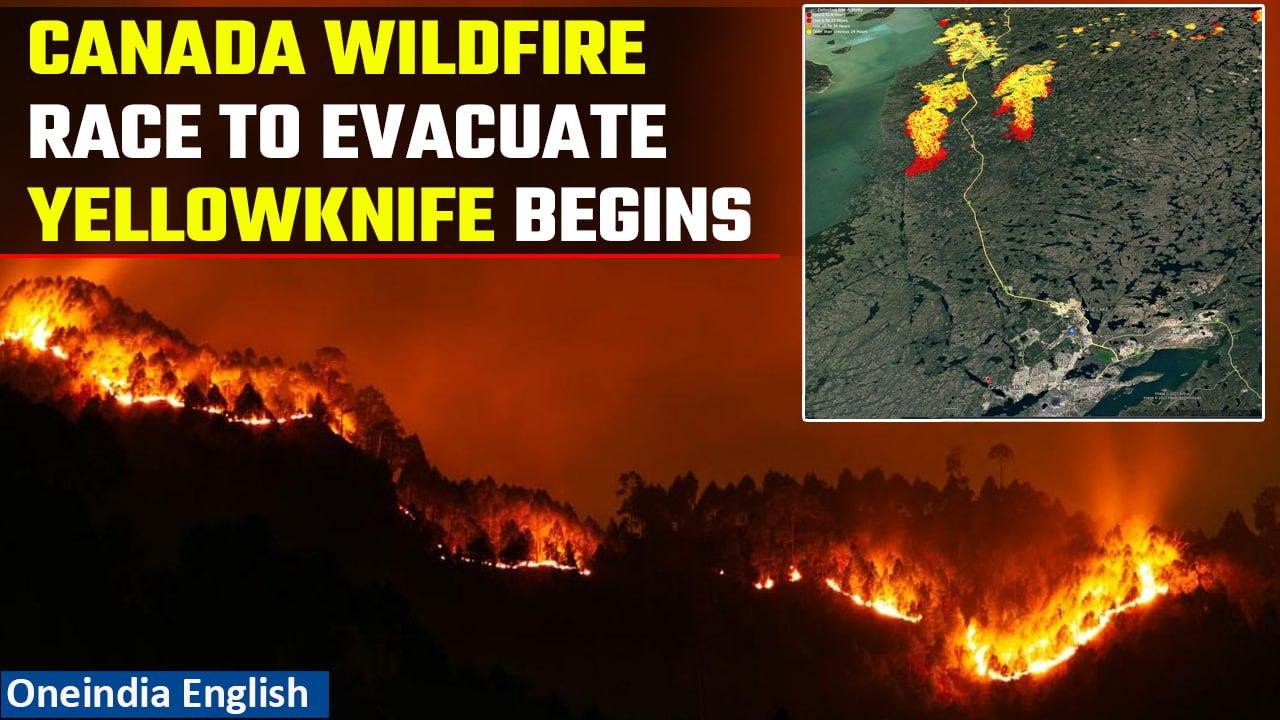 Canada: Huge wildfire forces evacuations in Yellowknife, emergency declared | Oneindia News