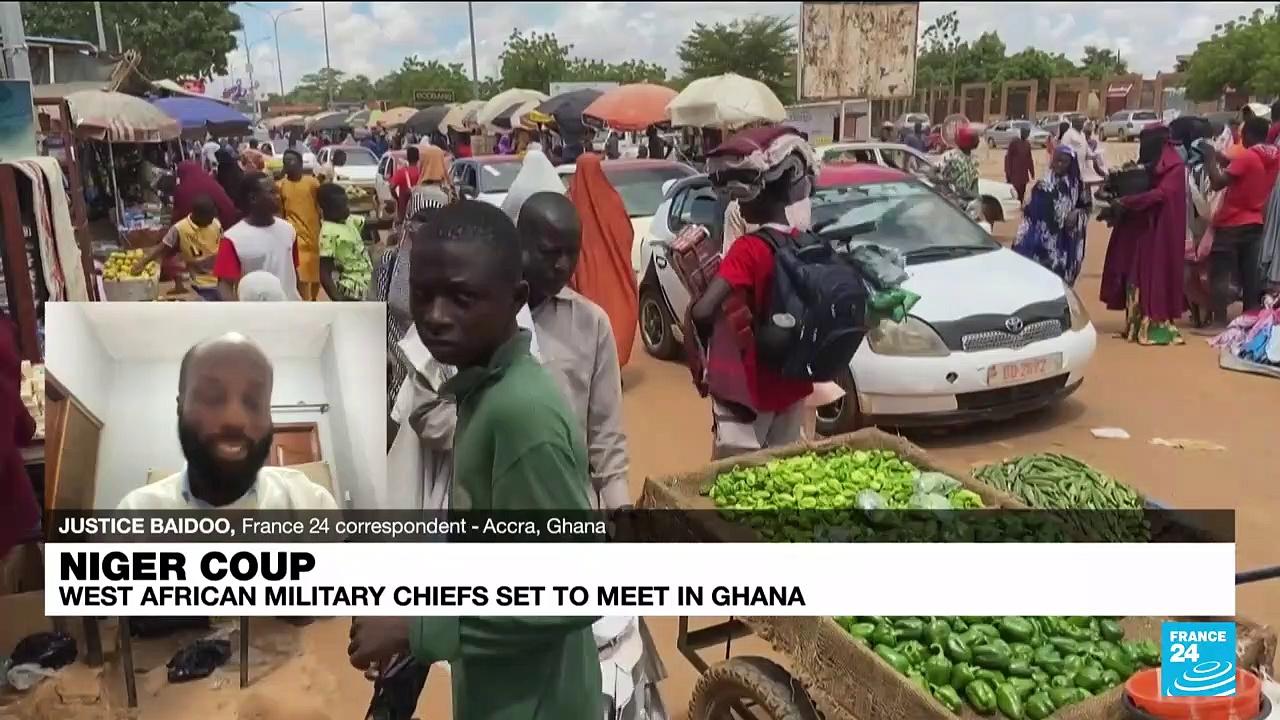 Niger coup: West African military chiefs set to meet in Ghana