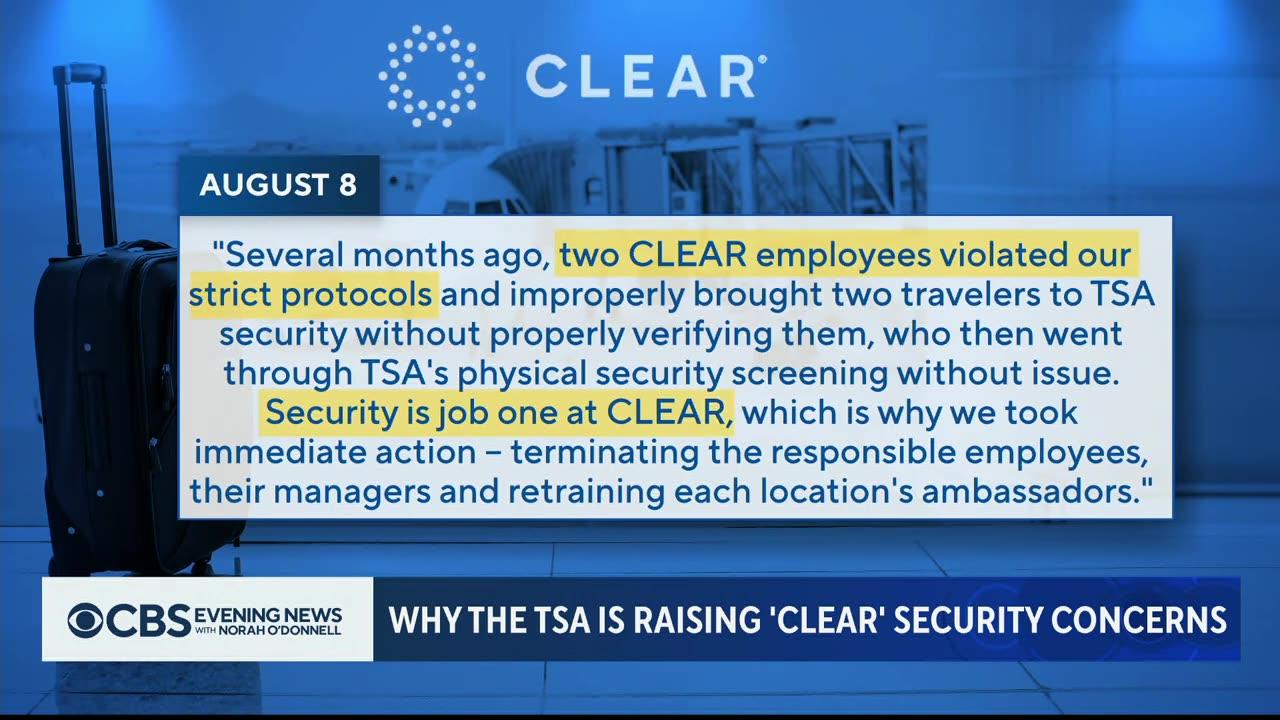 TSA examining Clear airport security screening program after breaches.mp4