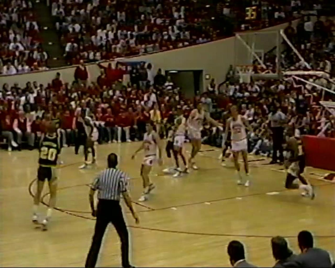 February 19, 1989 - College Basketball: Michigan at Indiana (Joined in Progress)