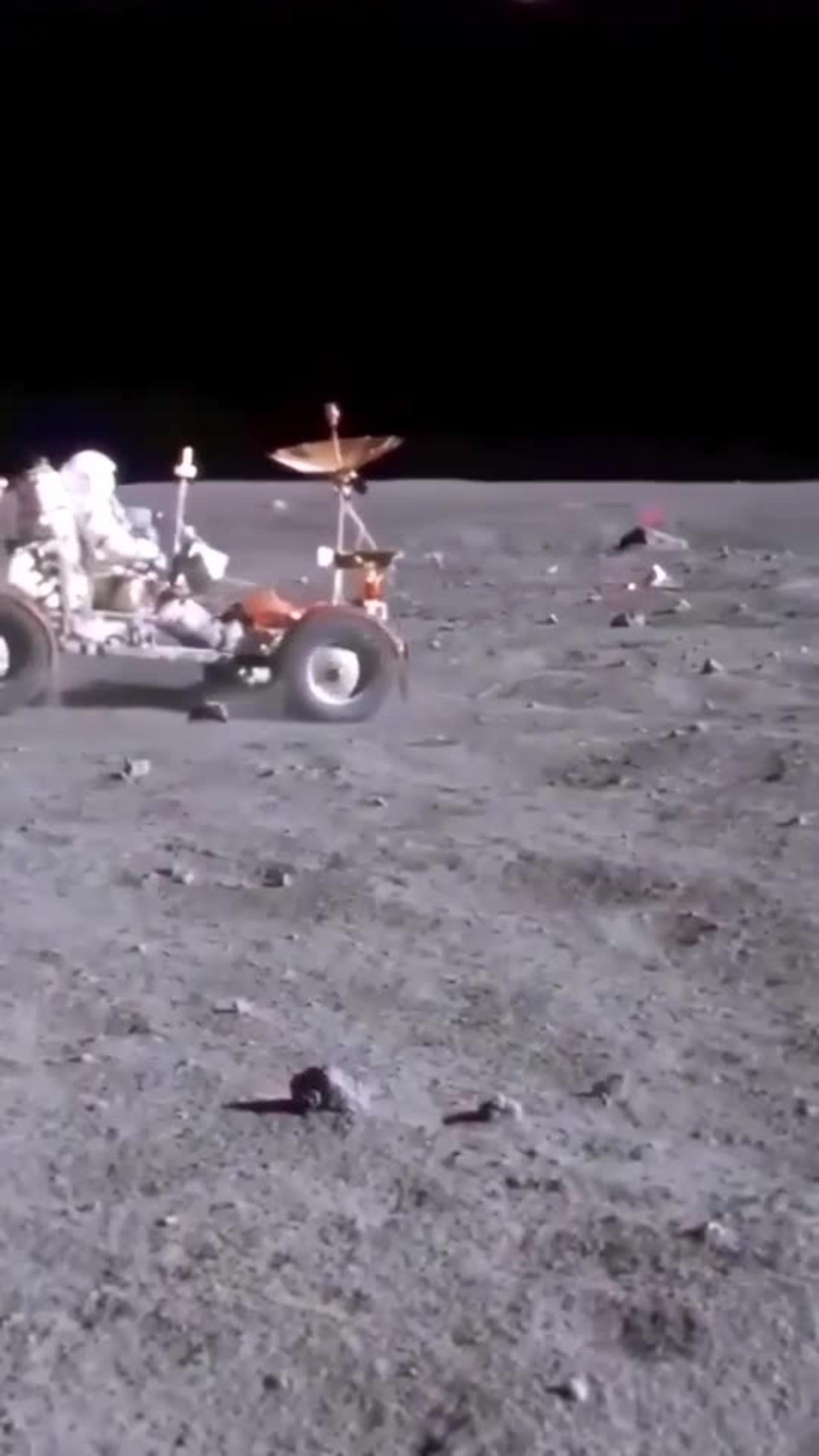 Driving Car in The Moon