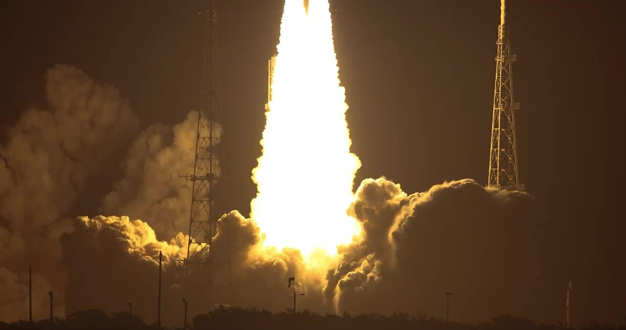 Slow Motion Liftoff of NASA's Artemis I Moon Rocket