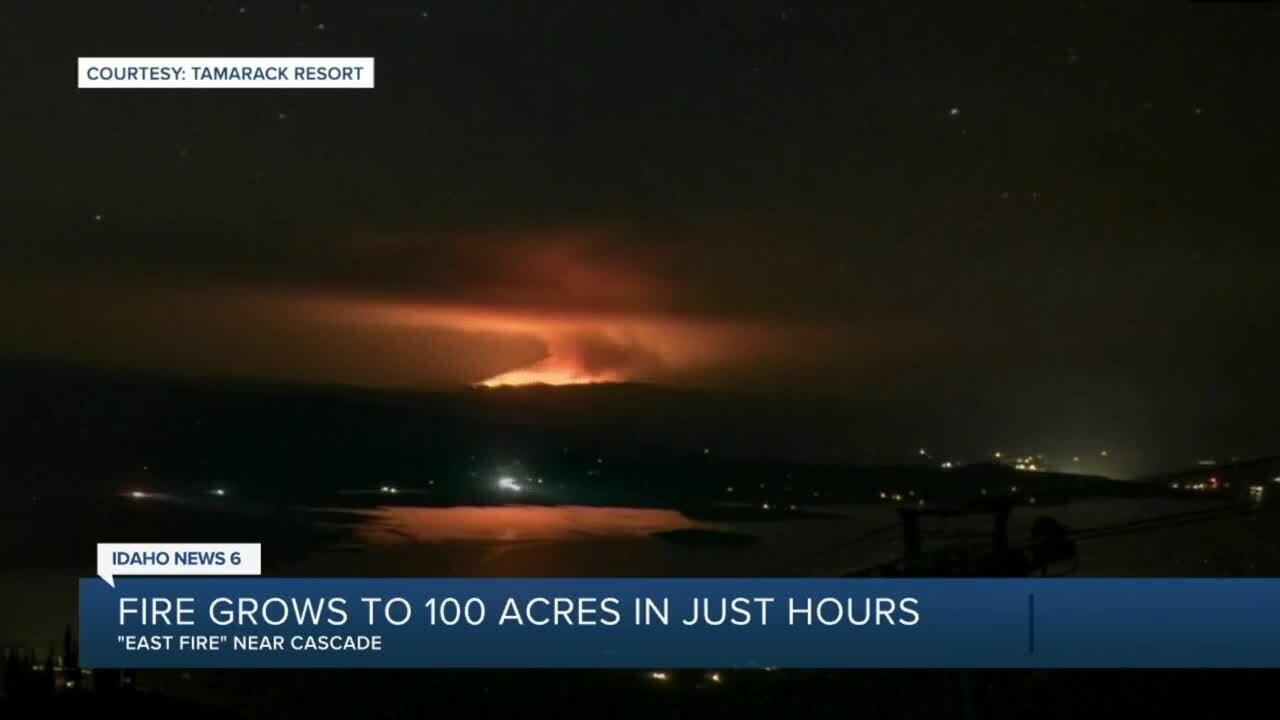East Fire near Cascade, Idaho grows to over 100 One News Page VIDEO