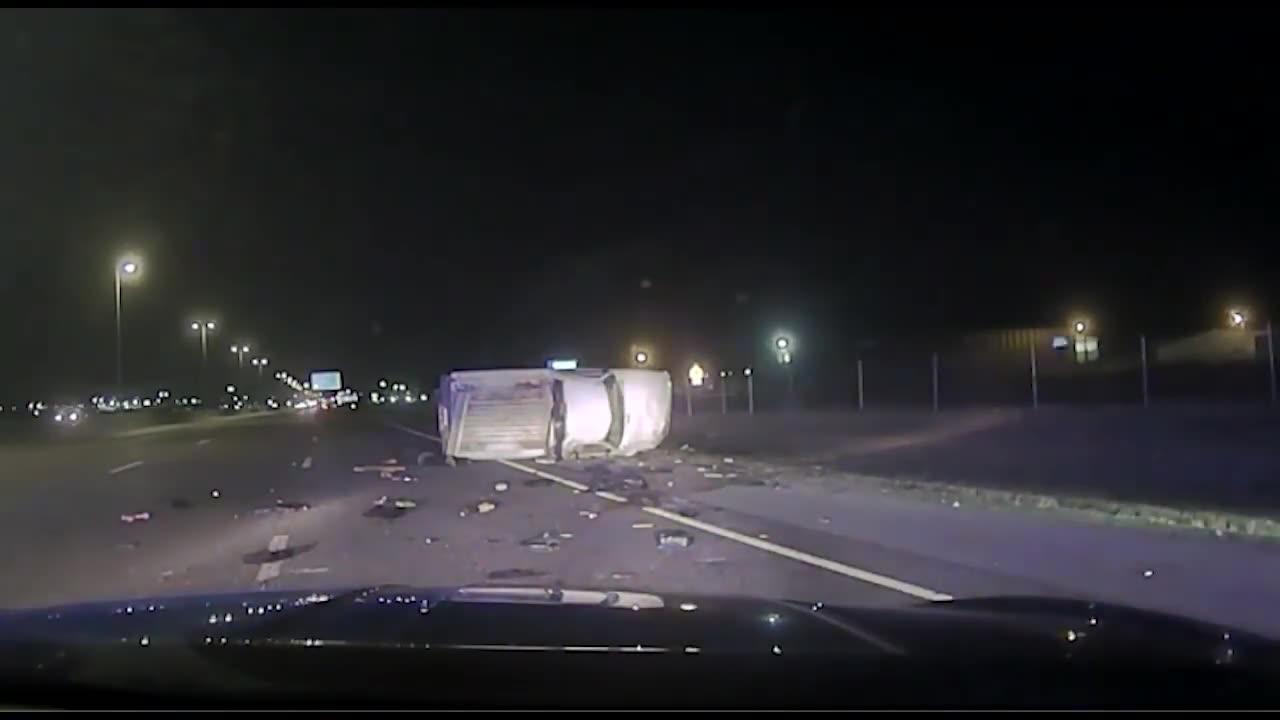 Oklahoma Highway Patrol Pit Maneuver Results in Passenger Thrown