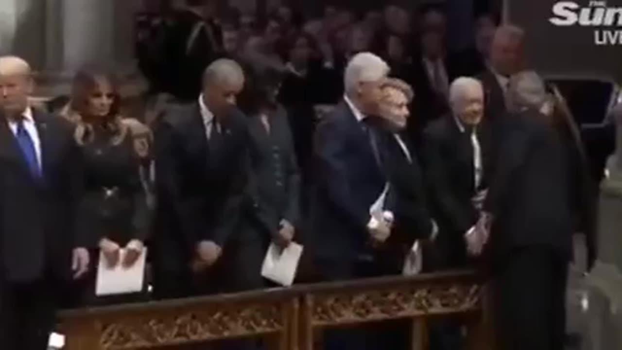 George HW Bush Funeral, “the letters?“ - One News Page VIDEO