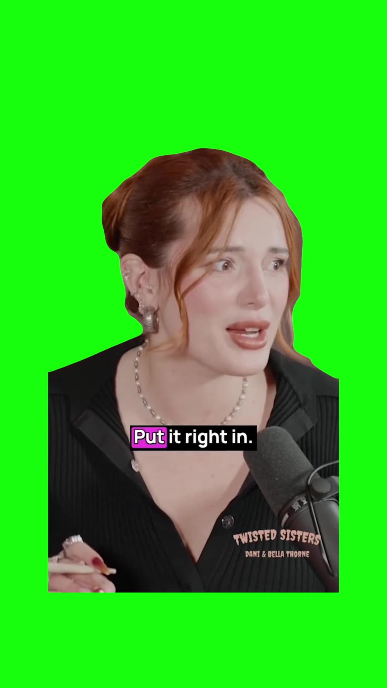 “Put It Right in Chanel” Bella Thorne | Green Screen