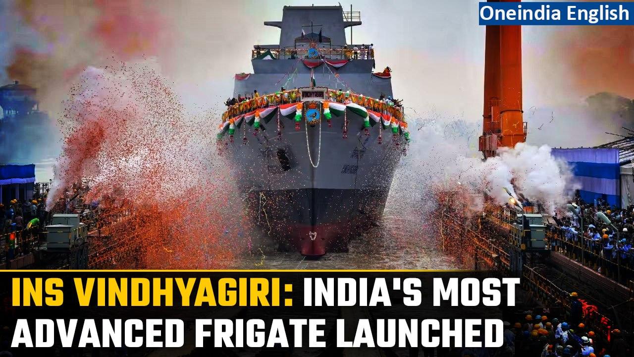 INS Vindhyagiri: President Murmu launches India's most advanced naval frigate I Oneindia News