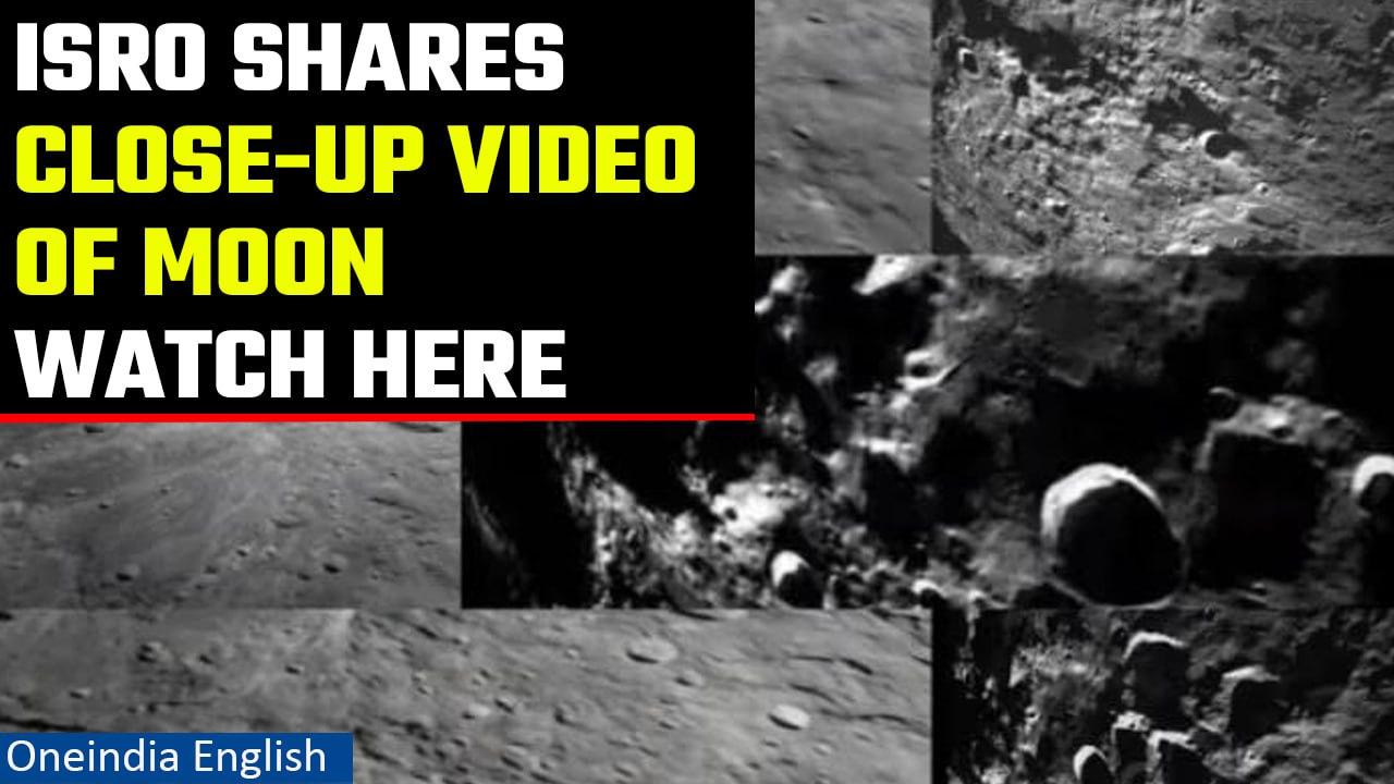 Chandrayaan-3: Vikram Lander shares new video of Moon as it gets ready for touchdown| Oneindia News