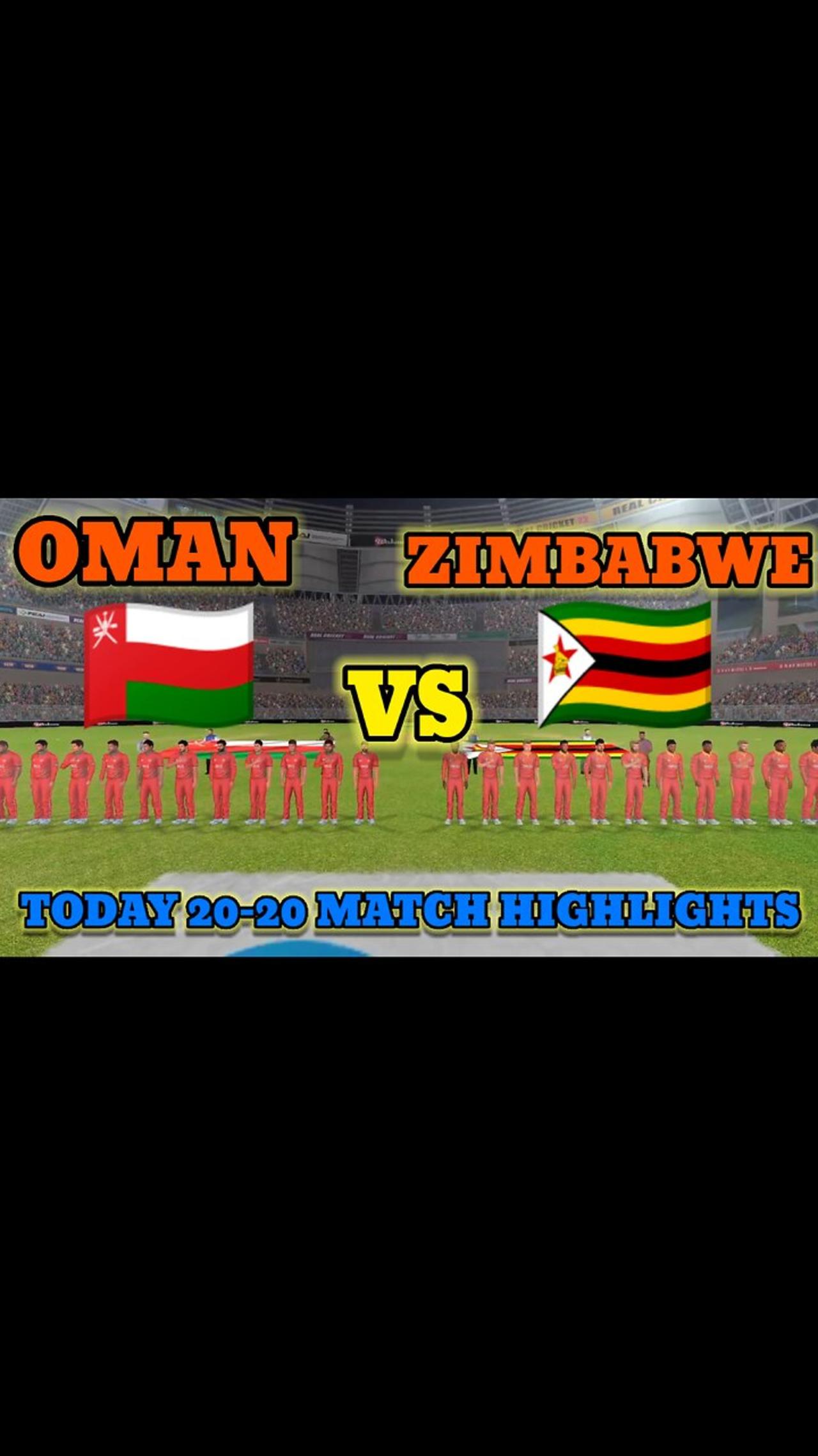 Oman Vs Zimbabwe | 20-20 | Match Highlights Today #rumble #cricket