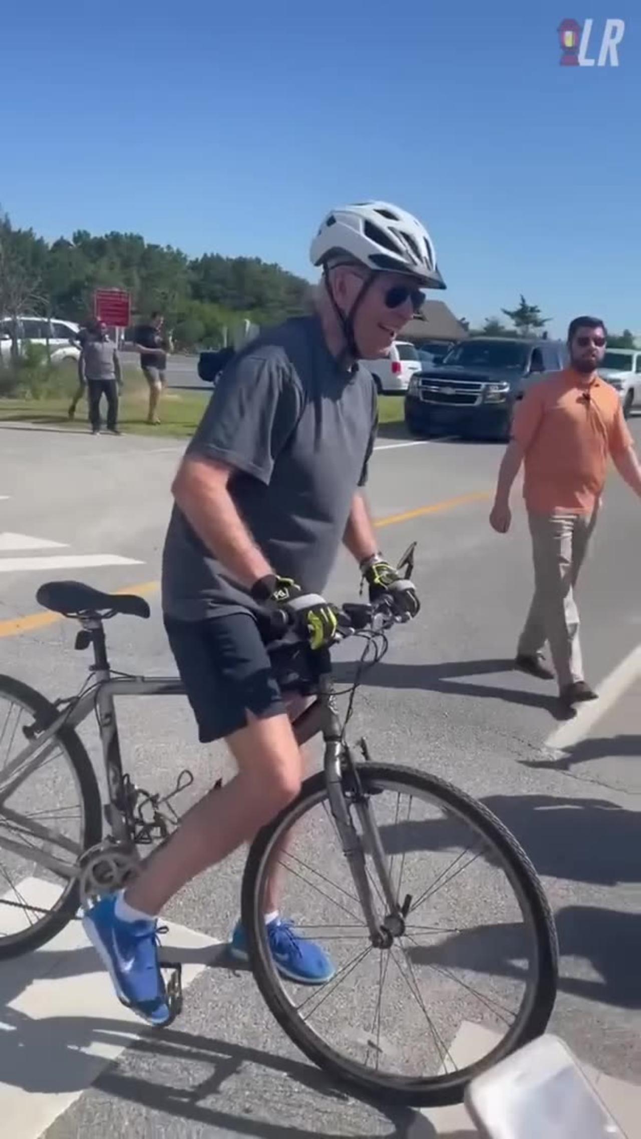 How Joe Biden Crashed his bike short