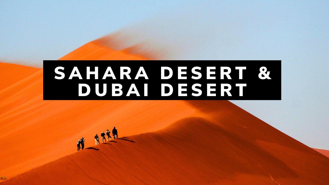 Sahara Desert & Dubai Desert | Drone footage | Free HD videos