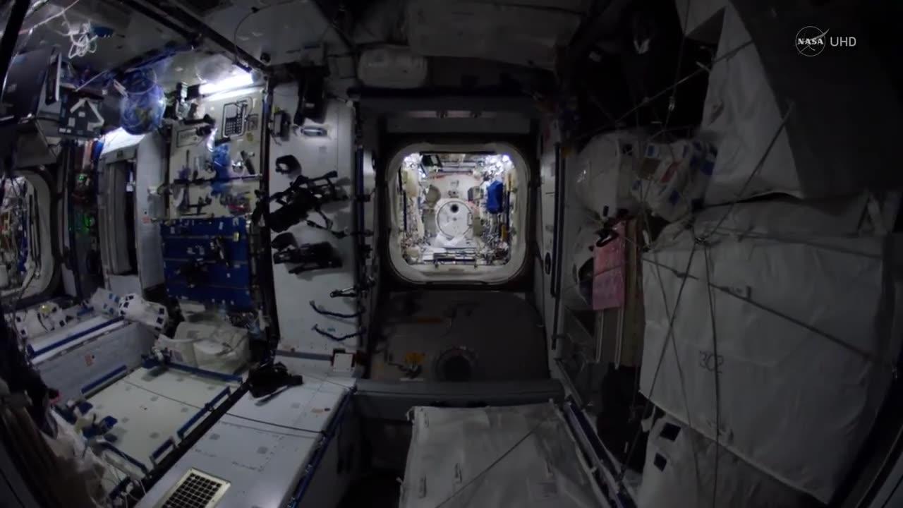Space Station Fisheye Fly Through 4K Ultra Hd |Nasa-Videos | @Nasa-Vidoes |2023.
