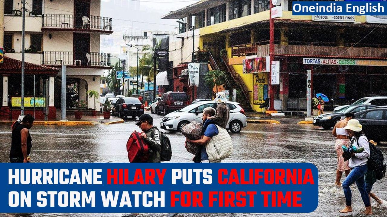 Hurricane Hilary: Fast approaching Cat 4 storm puts Mexico, California on high alert | Oneindia News