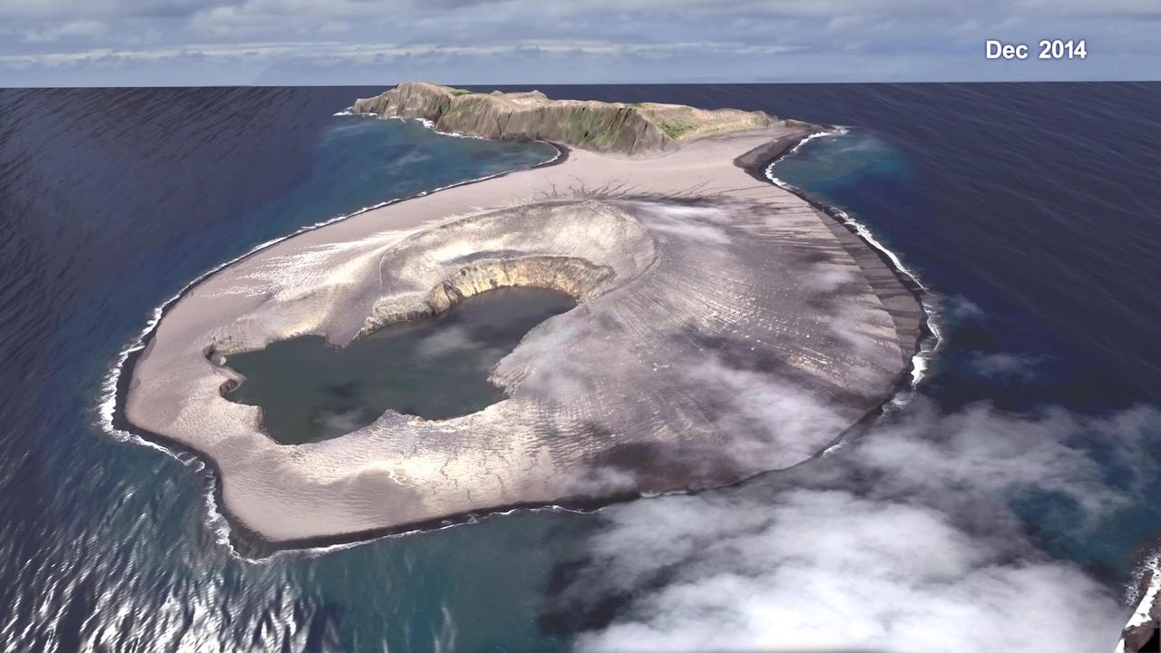 How NASA Sees the Life Cycle of Volcanic Island