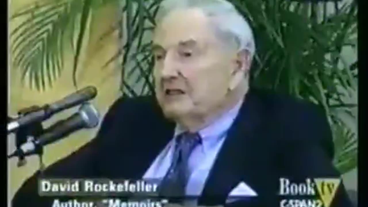 David Rockefeller admitting he recruited Henry Kissinger and Klaus Schwab