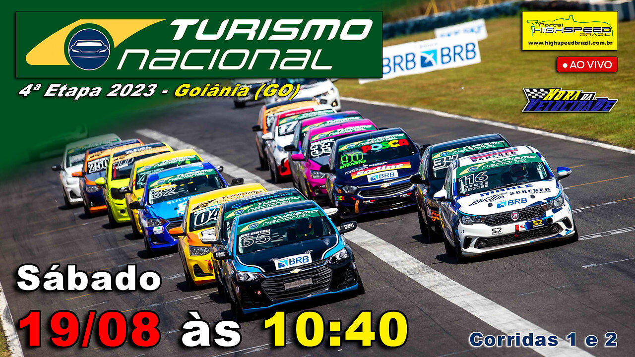 🔴 TURISMO NACIONAL | Corridas 1 e 2 | 4ª Etapa 2023 - Goiânia (GO) | Ao Vivo