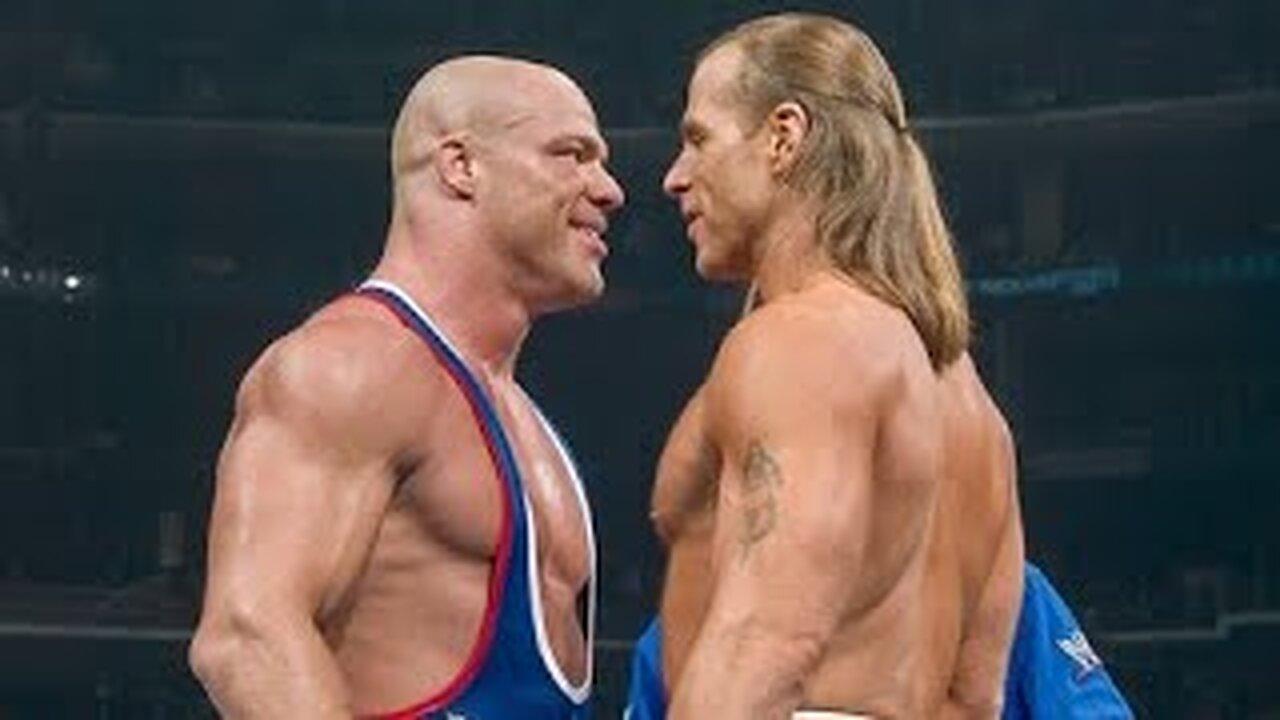Shawn Michaels vs Kurt Angle Wrestlemania 21 Highlights
