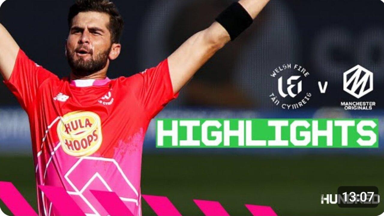 Shaheen Shah Afridi Stars With The Ball | Welsh Fire v Manchester Originals |