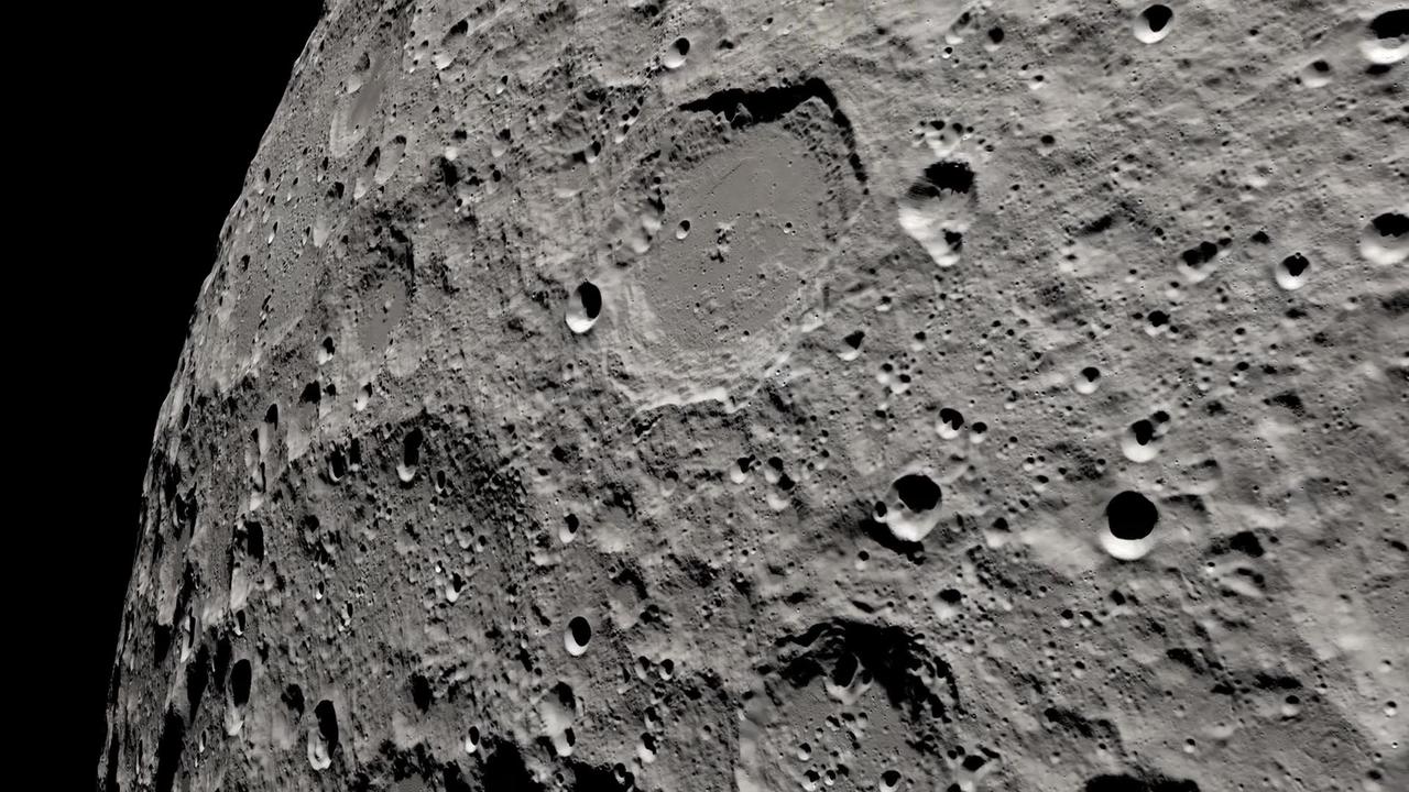apollo 13 views of the moon.
