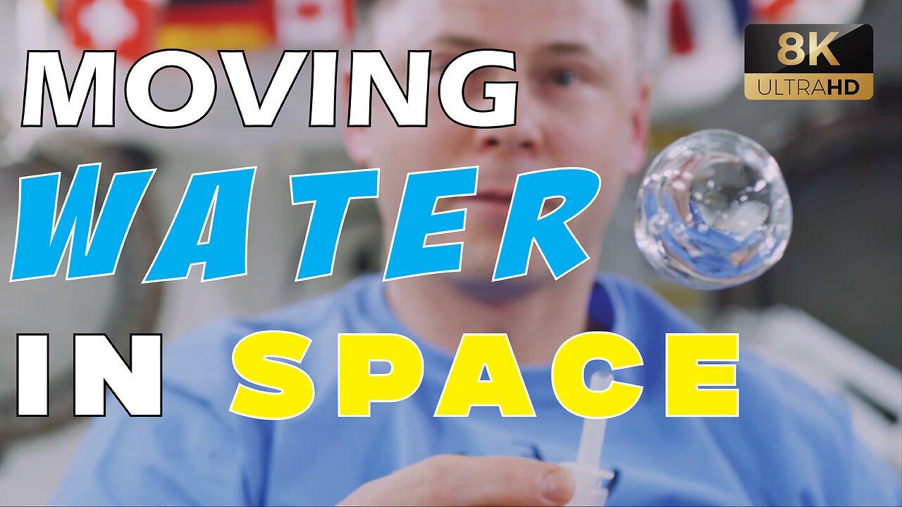 Moving Water in Space | Crystal Clear 8K Ultra HD