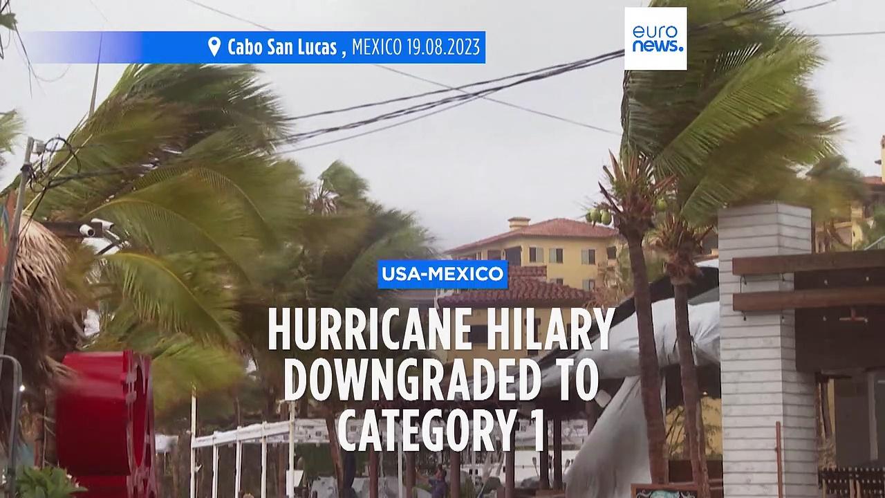 Hurricane Hilary weakens but fears of 'catastrophic flooding' remain