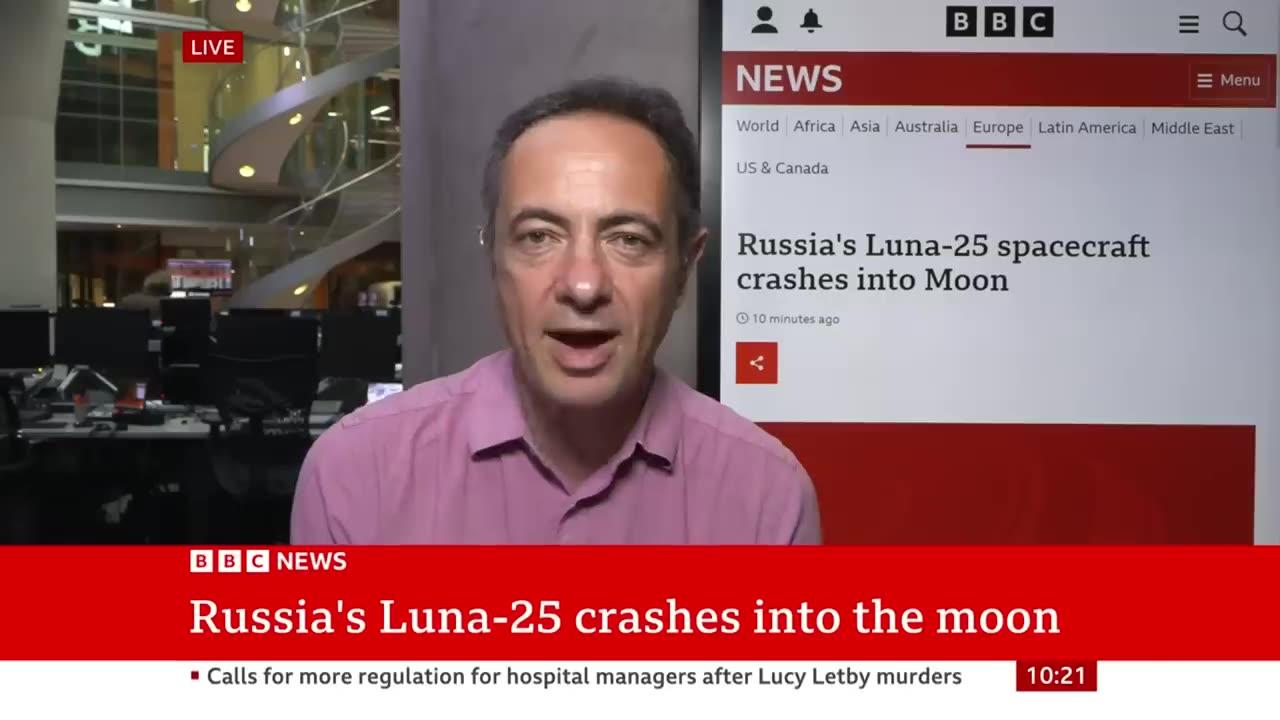 Russia’s Luna-25 crashes into the moon