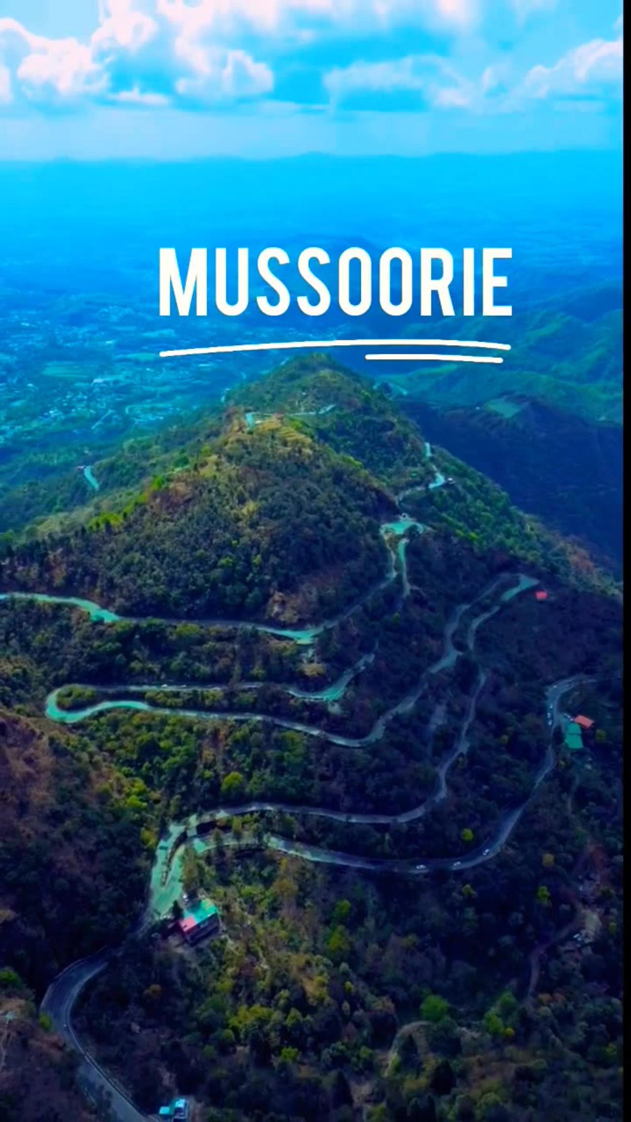 Mussoorie _Uttarakhand_drone_view