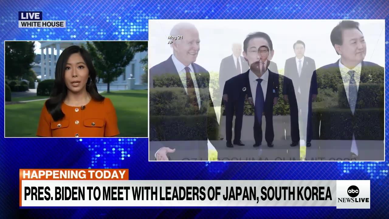 President Biden set to meet with leaders of Japan, South Korea |