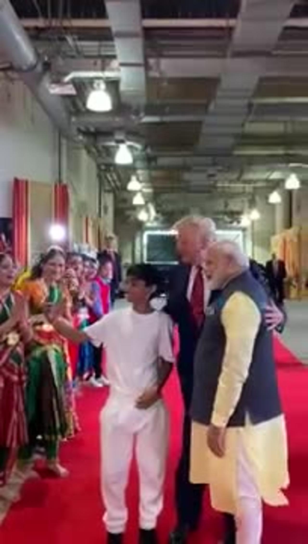 PM Modi & President Trump interacted with a group of youngsters at during HowdyModi event