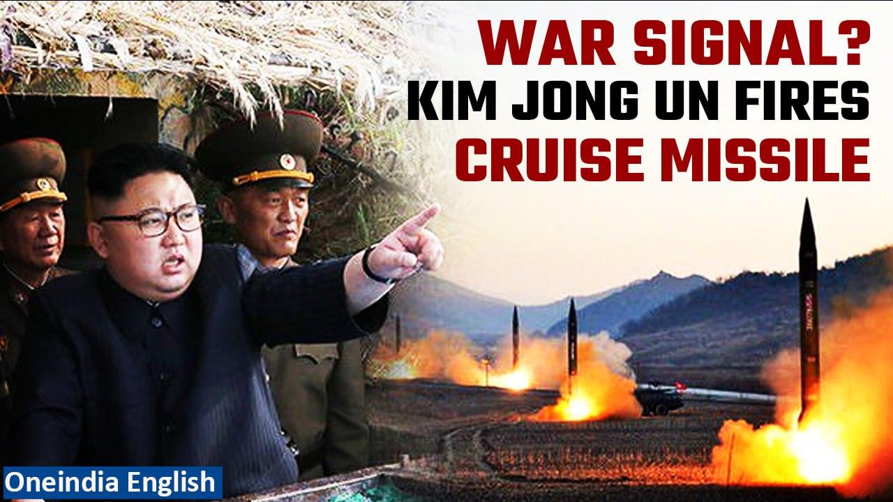 North Korea: Kim Jong Un Observes Cruise Missile Test amid tension with U.S, South Korea | Oneindia