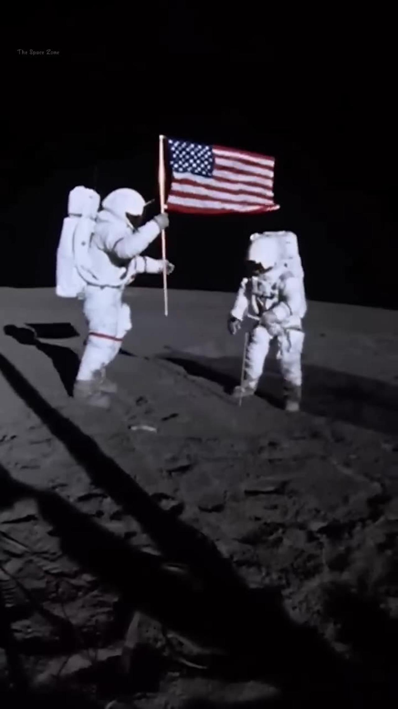 Neil Armstrong's Moon landing video  😍🔥 #shorts #short #viral #viralvideo #thespacezone
