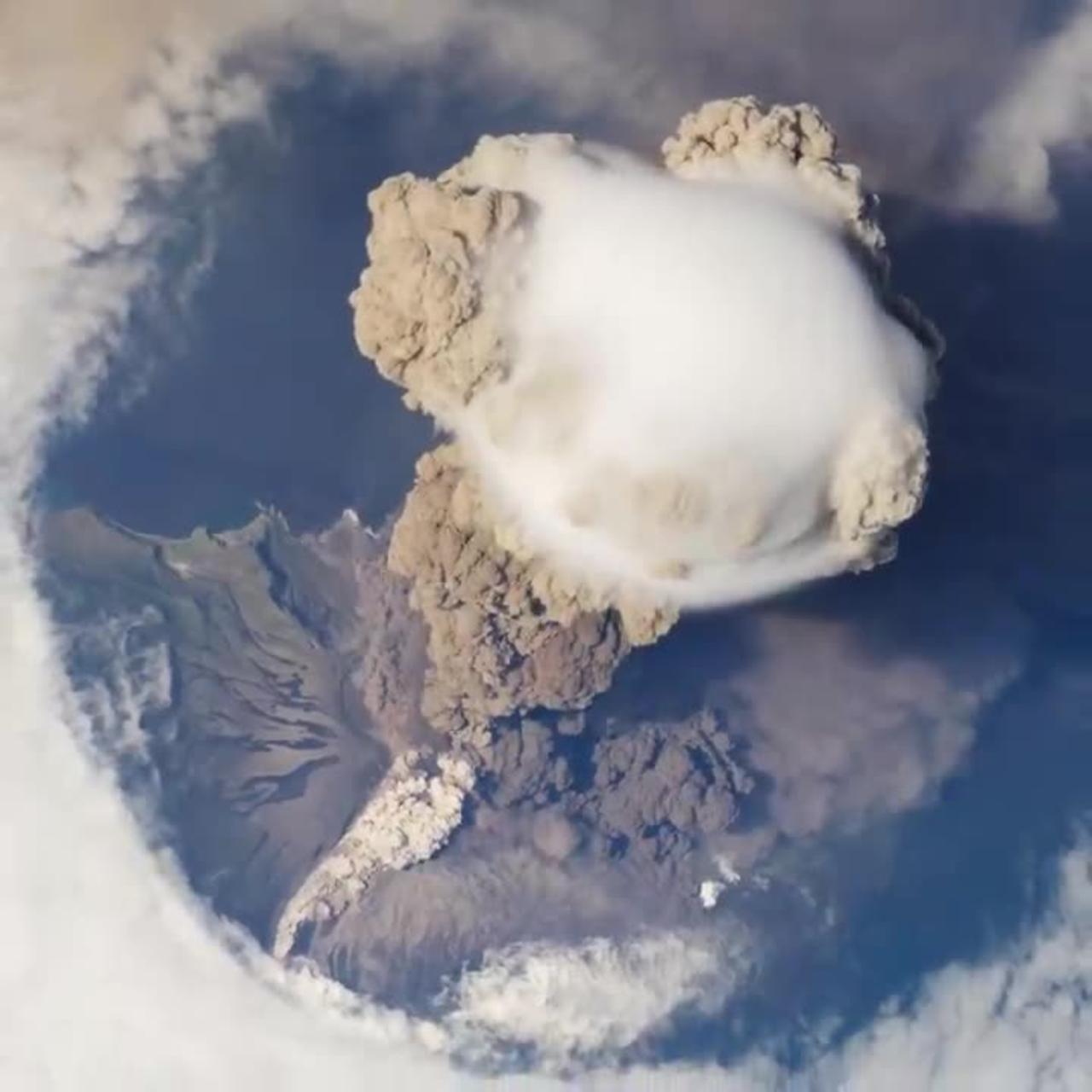 NASA - Sarychev Volcano Eruption from the International Space Station