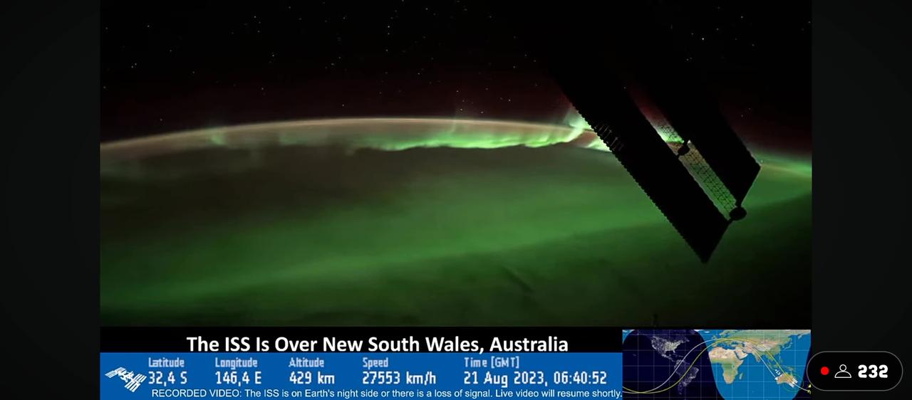 Nasa seen green light in space vedio