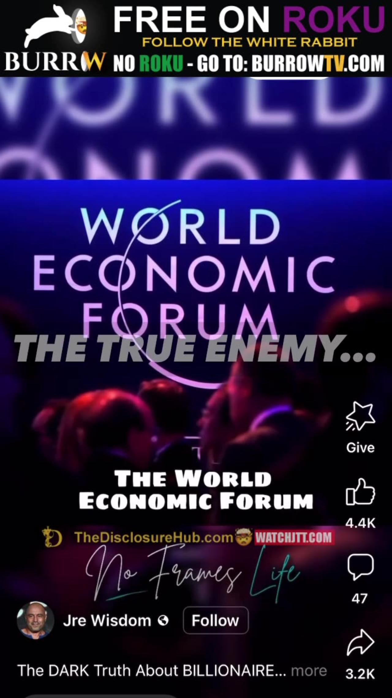 The true enemy is always the elites trying to kill us & the world economic forum, UN & more