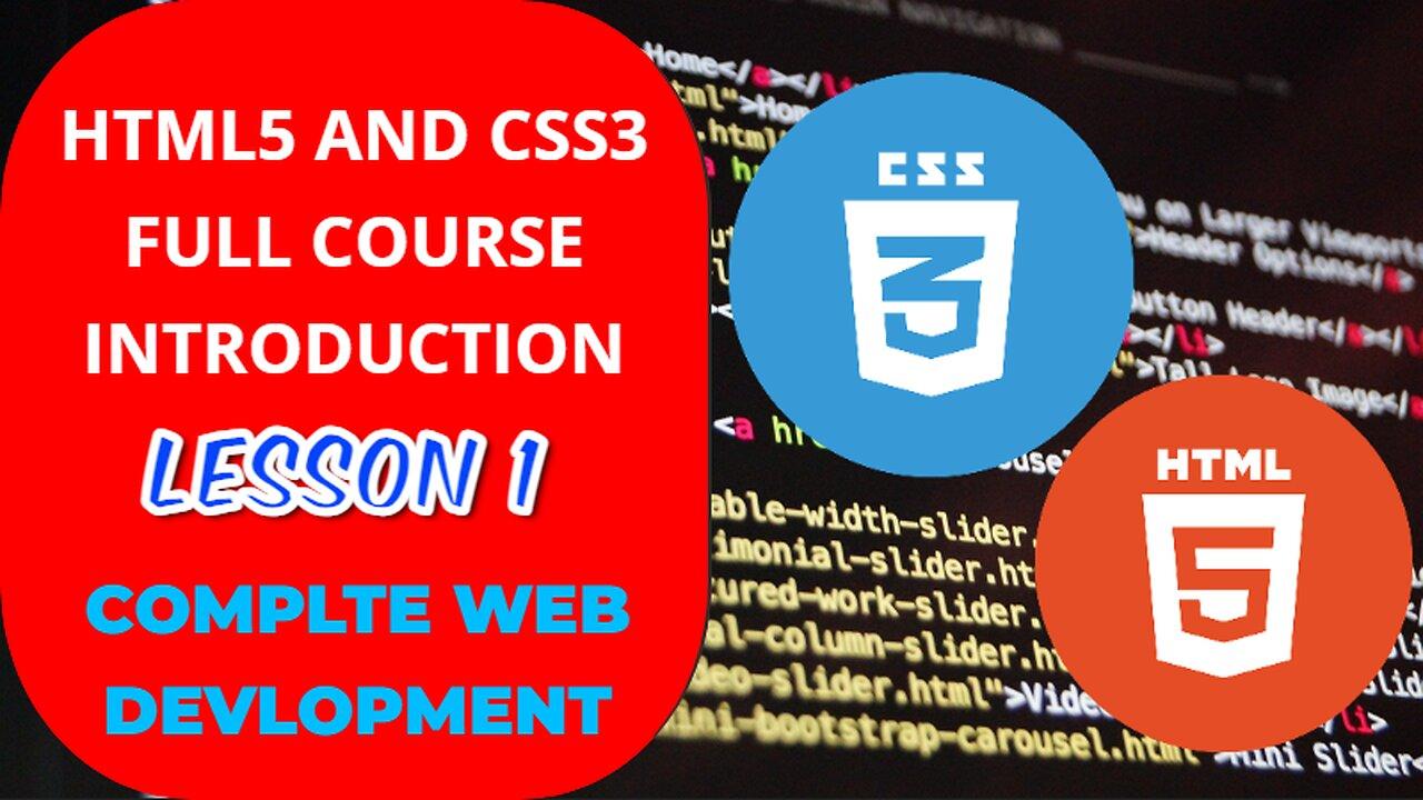 HTML5 and CSS3 introduction Part-1