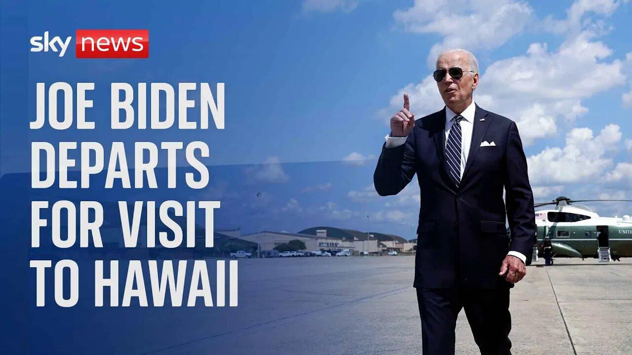 Watch live: Joe Biden departs Nevada ahead of visit to Hawaii