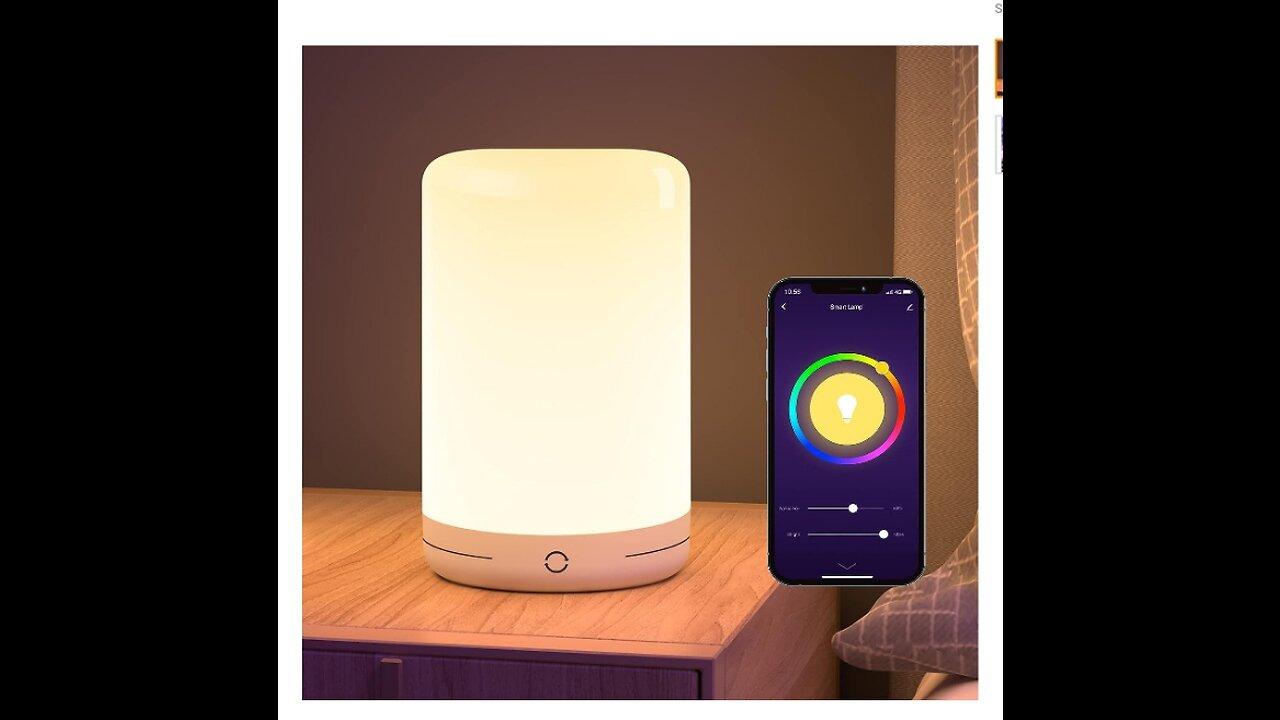 LB3 Smart Lamp, LED Bedside Touch Lamps Compatible with Alexa and Google Home