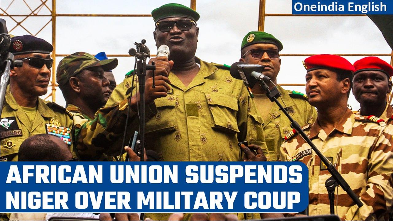 Niger Coup: African Union suspends Niger with immediate effect over July 26 coup | Oneindia News