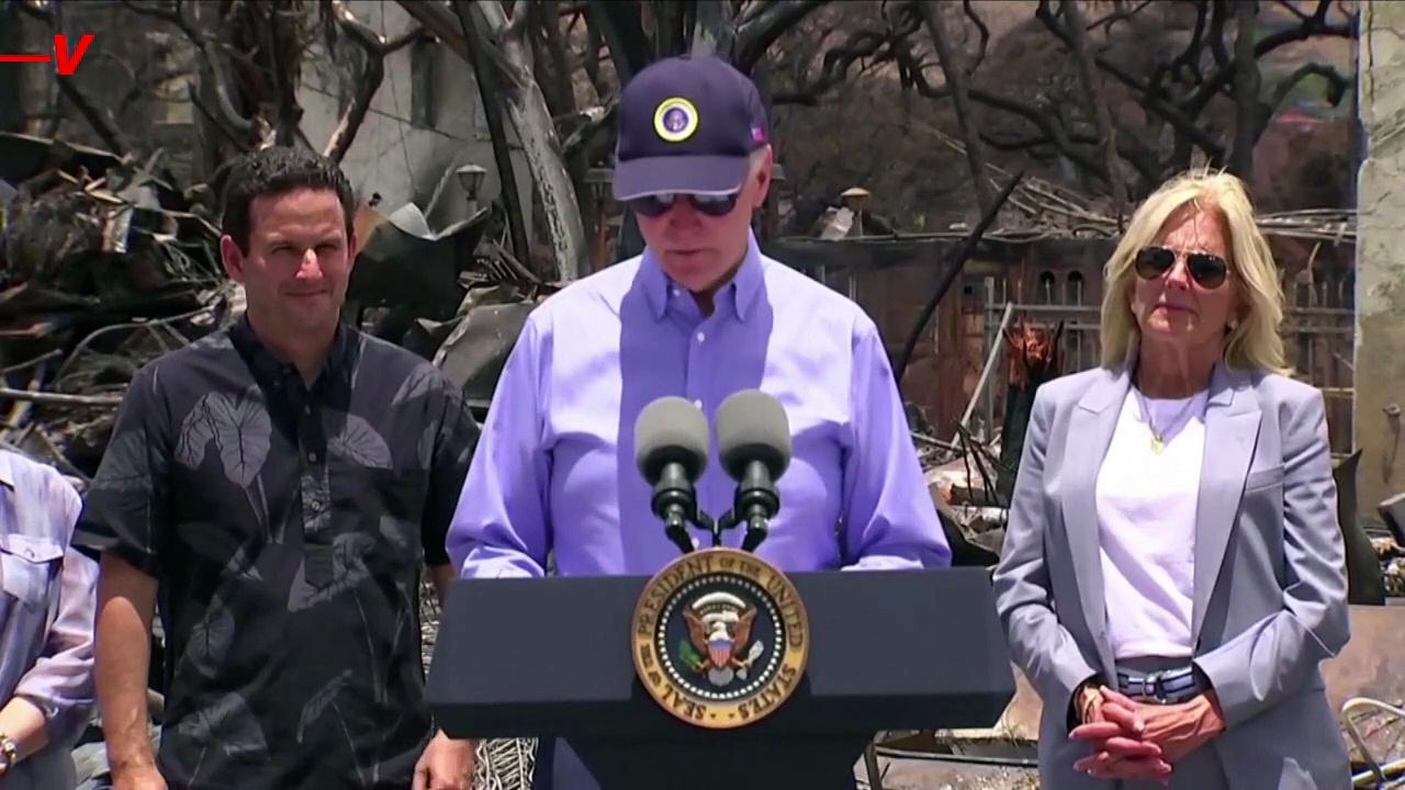 President Biden Vows To Rebuild Maui After Wildfires