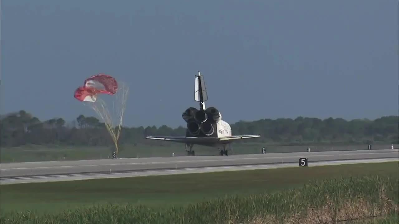 Welcome Back! Discovery Lands Safely at Kennedy.