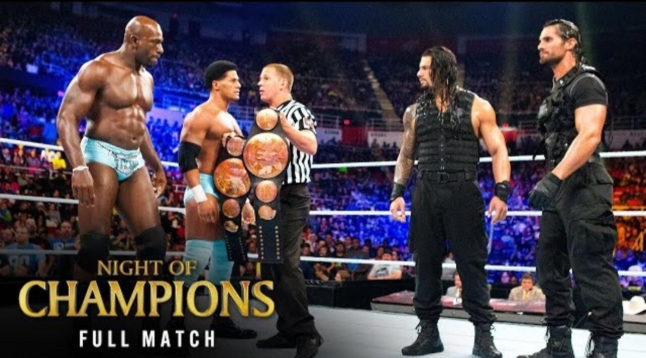 FULL MATCH - Reigns & Rollins vs. The Prime Time Players - Tag Team Title Match: Night of Champions