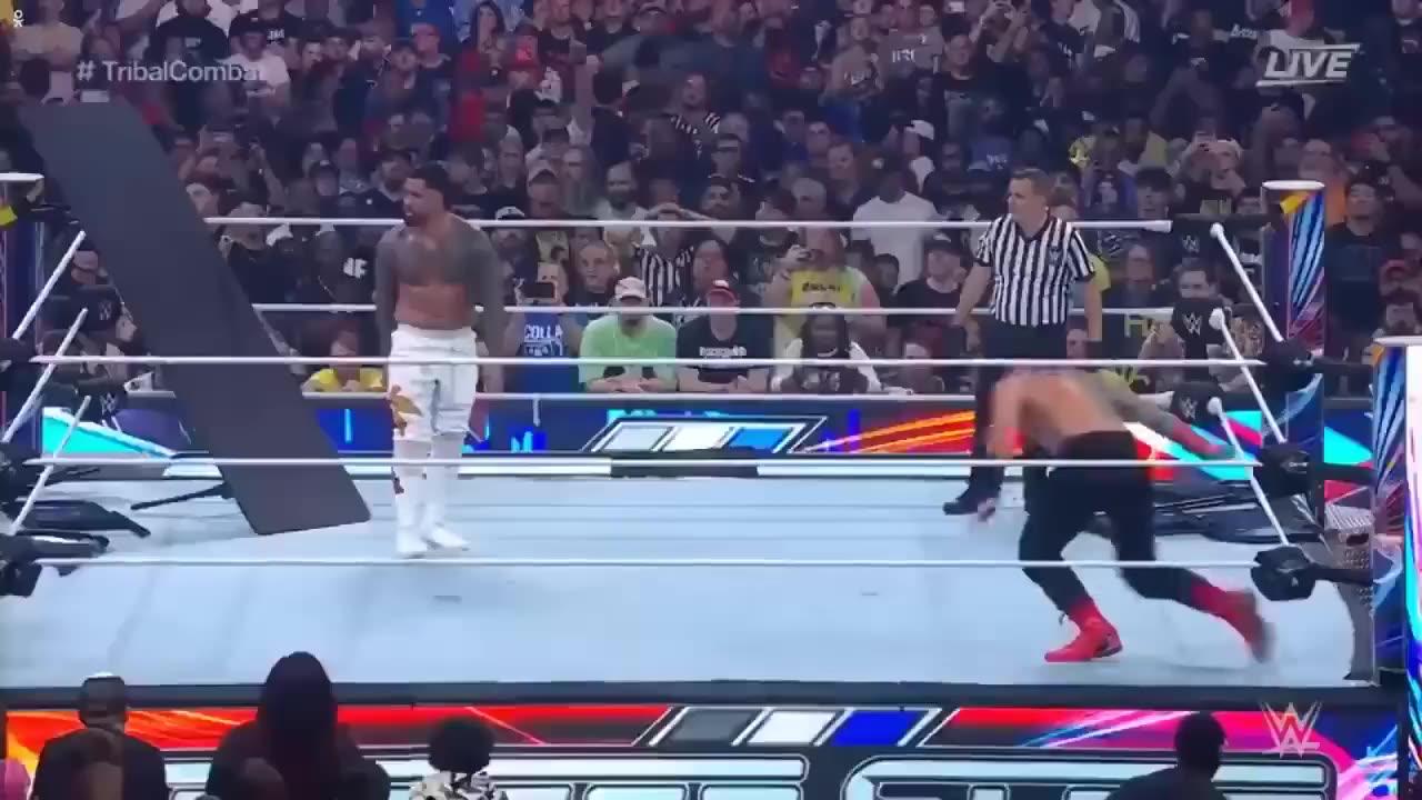 Roman Reigns vs Jey Uso Undisputed Championship SummerSlam 2023 FULL MATCH!