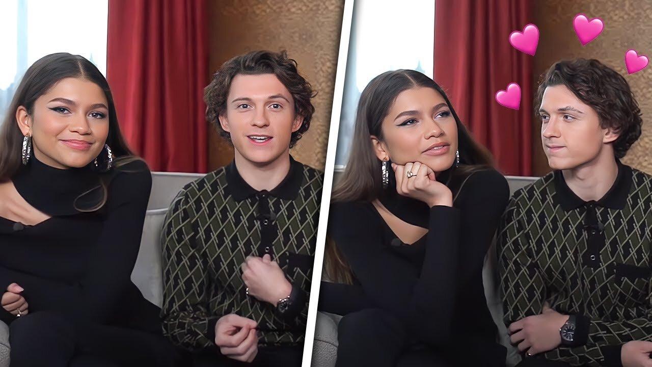 Tom Holland Getting Distracted By Zendaya Is So Adorable