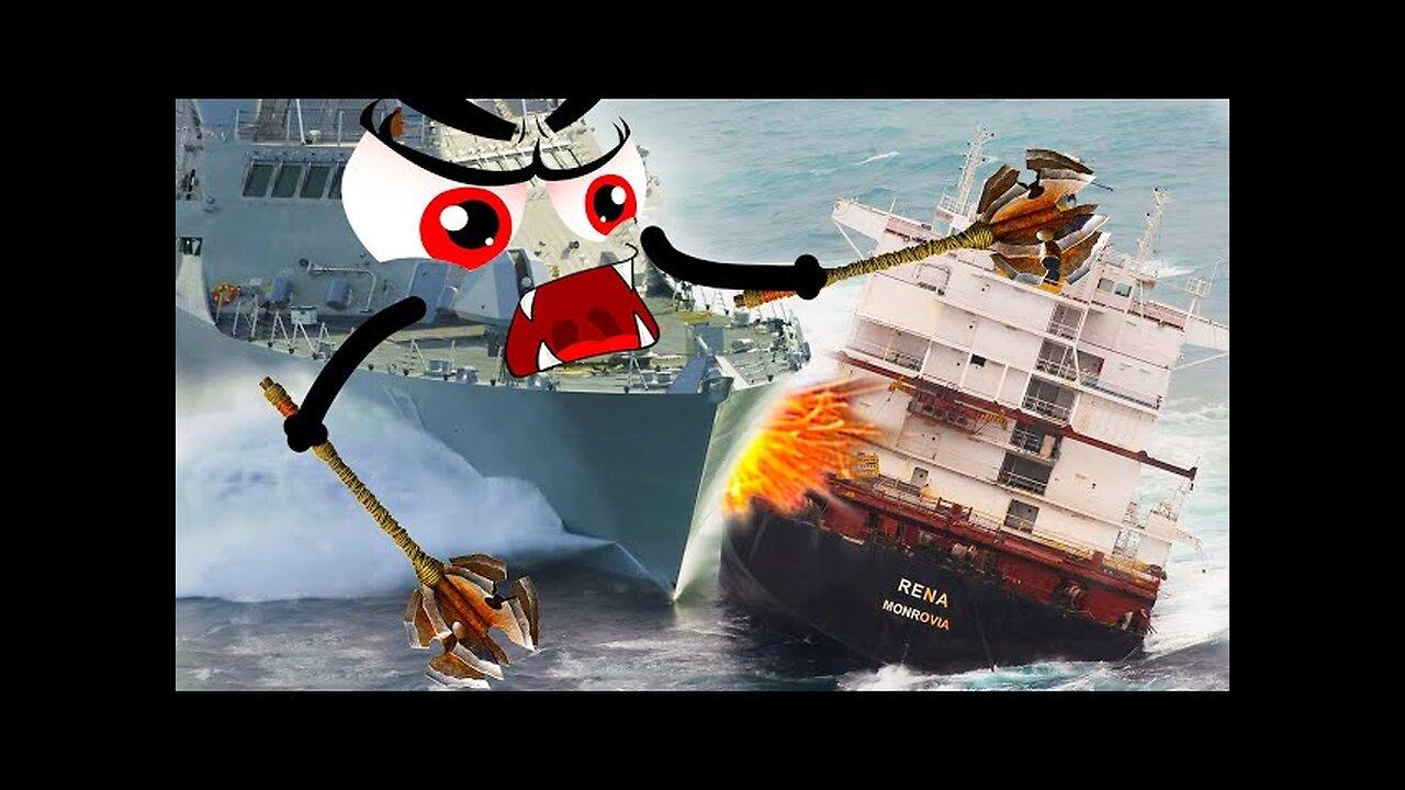 Big Ships Crashing - Ultimate Boat Wreck | Monster Ships Destroy Everythings  | Fun with Learn