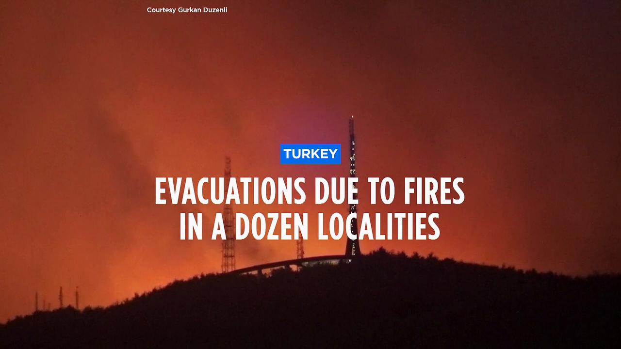 Ankara evacuates more than 1,200 people as Greece's wildfires spread to Turkey